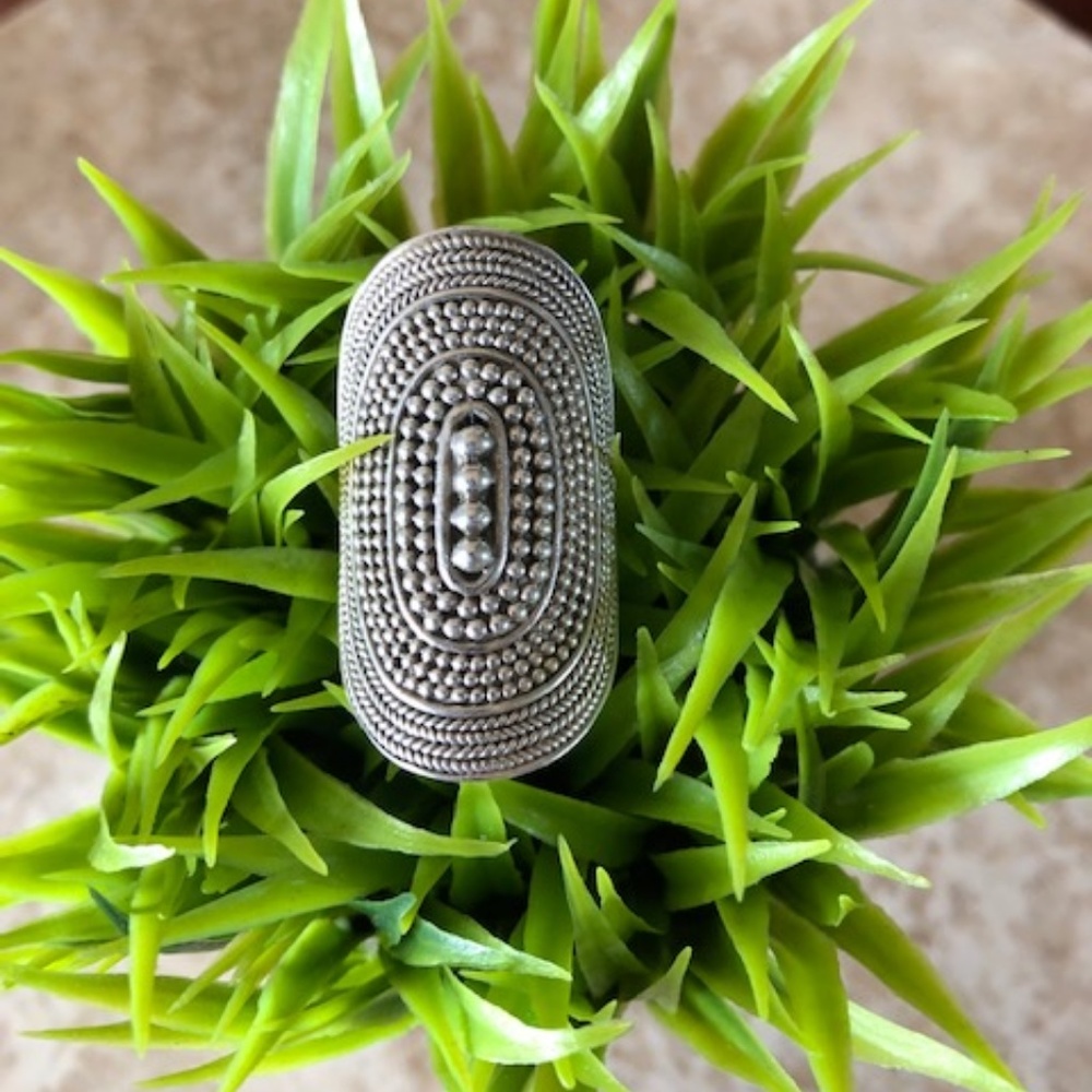 Sterling Silver Shield Ring